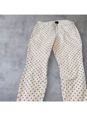 Talbots Simply Flattering 5-Pocket Navy Flower Print Jeans Size 10P